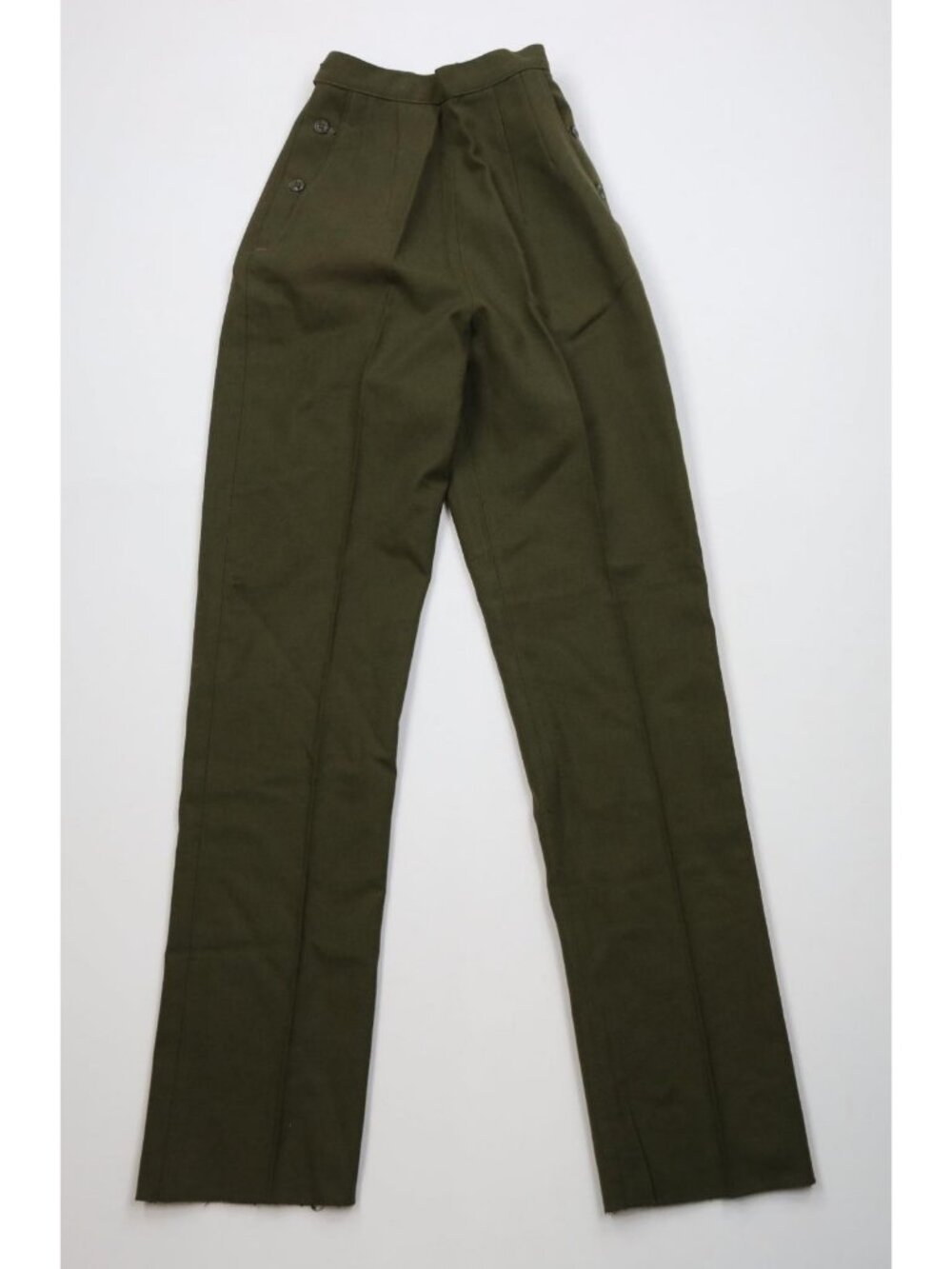 Vintage 70s Vietnam War Womens 8 Army Wool OG108 Utility Field Slacks Pants USA